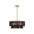 Livex Lighting 49144-01 Florell 4-lumières 40W Laiton vieilli Suspendu