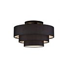 Livex Lighting 50268-04 Bainbridge 4-lumières 40W Noir Plafonnier Semi Encastré