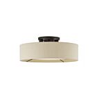 Livex Lighting 50928-07 Ellsworth 4-lumières 40W Bronze Plafonnier Semi Encastré