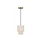 Livex Lighting 51089-01 Monroe 1-lumière 40W Laiton vieilli Suspendu