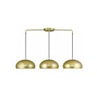 Livex Lighting 51512-33 Domma 3-lumières 60W Or doux et accents en laiton poli Lustre