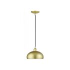 Livex Lighting 51514-33 Domma 1-lumière 60W Or pâle et touches de laiton poli Suspendu