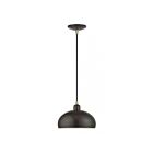 Livex Lighting 51514-92 Domma 1-lumière 60W Bronze anglais et touches de laiton antique Suspendu
