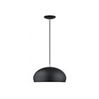 Livex Lighting 51515-04 Domma 1-lumière 60W Noir et touches de nickel brossé Suspendu