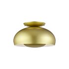 Livex Lighting 51517-33 Domma 3-lumières 40W Or tendre Plafonnier Semi Encastré