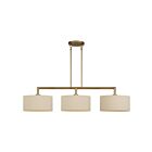 Livex Lighting 52263-48 Bellingham 3-lumières 60W Feuille d'or antique Lustre