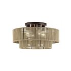 Livex Lighting 53145-92 Acordia 4-lumières 40W Bronze anglais Plafonnier Semi Encastré