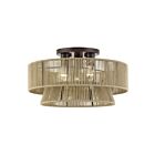 Livex Lighting 53167-92 Florell 3-lumières 40W Bronze anglais Plafonnier Semi Encastré