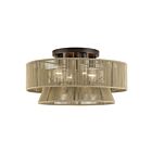 Livex Lighting 53168-92 Florell 4-lumières 40W Bronze anglais Plafonnier Semi Encastré