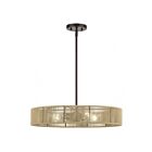 Livex Lighting 53174-92 Goldiemesh 4-lumières 40W Bronze anglais Suspendu