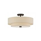 Livex Lighting 58855-07 Bellingham 4-lumières 60W Bronze Plafonnier Semi Encastré
