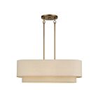 Livex Lighting 58872-48 Bellingham 3-lumières 60W Feuille d'or antique Lustre