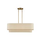 Livex Lighting 58873-48 Bellingham 4-lumières 60W Feuille d'or antique Lustre