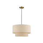 Livex Lighting 58874-48 Bellingham 3-lumières 60W Feuille d'or antique Suspendu