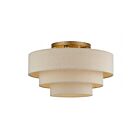 Livex Lighting 58876-48 Bellingham 4-lumières 40W Feuille d'or antique Plafonnier Semi Encastré
