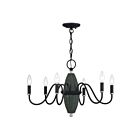 Livex Lighting 60002-04 Laurelin 6-lumières 40W Détails en noir et nickel brossé Lustre