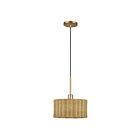 Livex Lighting 60042-48 Weavington 1-lumière 40W Feuille d'or antique Suspendu