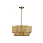Livex Lighting 60044-48 Weavington 4-lumières 40W Feuille d'or antique Suspendu