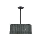 Livex Lighting 60114-04 Weavington 3-lumières 40W Noir Suspendu