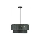 Livex Lighting 60115-04 Weavington 4-lumières 40W Noir Suspendu