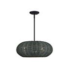 Livex Lighting 60154-04 Deluna 3-lumières 40W Noir Suspendu