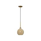 Livex Lighting 60201-48 Summervine 1-lumière 40W Feuille d'or antique Suspendu