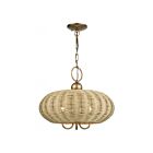 Livex Lighting 60204-48 Summervine 3-lumières 40W Feuille d'or antique Suspendu