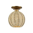 Livex Lighting 60206-48 Summervine 1-lumière 40W Feuille d'or antique Plafonnier Semi Encastré