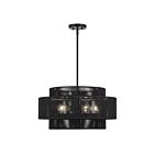 Livex Lighting 60245-04 Acordia 5-lumières 40W Noir Suspendu