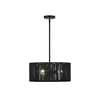 Livex Lighting 60246-04 Acordia 3-lumières 40W Noir Suspendu