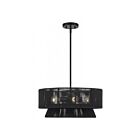 Livex Lighting 60254-04 Florell 4-lumières 40W Noir Suspendu