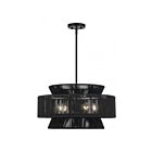 Livex Lighting 60255-04 Florell 5-lumières 40W Noir Suspendu