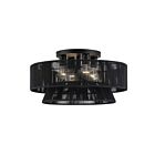 Livex Lighting 60257-04 Florell 4-lumières 40W Noir Plafonnier Semi Encastré