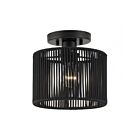 Livex Lighting 60264-04 Acordia 1-lumière 40W Noir Plafonnier Semi Encastré