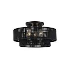 Livex Lighting 60267-04 Acordia 3-lumières 40W Noir Plafonnier Semi Encastré