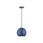 Livex Lighting 60278-84 Kuppola 12W Accents bleu océan et nickel brossé Suspendu