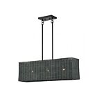 Livex Lighting 60552-04 Weavington 3-lumières 40W Noir Lustre