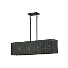 Livex Lighting 60553-04 Weavington 4-lumières 40W Noir Lustre