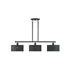 Livex Lighting 60554-04 Weavington 3-lumières 40W Noir Lustre