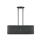 Livex Lighting 60555-04 Weavington 3-lumières 40W Noir Lustre