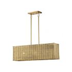 Livex Lighting 60582-48 Weavington 3-lumières 40W Feuille d'or antique Lustre