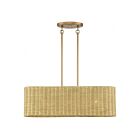 Livex Lighting 60586-48 Weavington 3-lumières 40W Feuille d'or antique Lustre