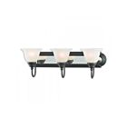 Livex Lighting 1003-75 Belmont 3-Lumières 300W Bronze et chrome Luminaire de vanité