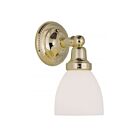 Livex Lighting 1021-02 Classic 1-Light 100W Laiton poli Luminaire de vanité