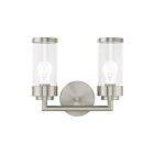 Livex Lighting 10362-91 2-lumières 200W Nickel brossé Luminaire de vanité
