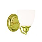 Livex Lighting Somerville 13671-02 100W 1-Lumière Laiton poli Applique Murale
