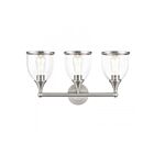 Livex Lighting 14133-91 3-lumières 180W Nickel brossé Luminaire de vanité