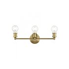 Livex Lighting 14423-01 Lansdale 3-Lights 180W Laiton antique Luminaire de vanité