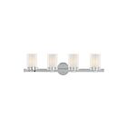 Livex Lighting 1544-05 Manhattan 4-Lights 240W Chrome poli Luminaire de vanité