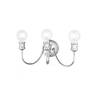 Livex Lighting Lansdale 16573-05 3-Lumières 180W Chrome poli Luminaire de vanité